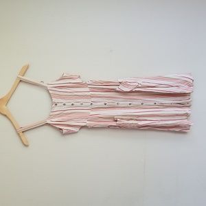 Rewind Button Up Stripe Dress